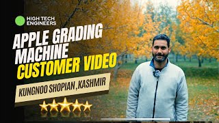 Customer Review Video for HiTech Apple Grading Machine from Kungnoo Shopian Kashmir [upl. by Vivianne]