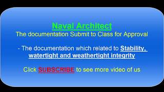 Document submit to Class  Stability watertight and weathertight integrity  Naval Architect [upl. by Sweet]