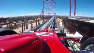 Red Force On Ride POV  Ferrari Land PortAventura World [upl. by Nayt]