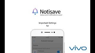 notisave Important setting for vivo [upl. by Htepsle]