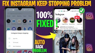 Instagram not opening 😱 Instagram open nahi ho raha hai  Instagram keeps stopping problem [upl. by Clementine]