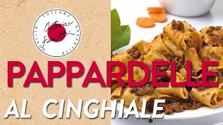 Come rigenerare le nostre Pappardelle al Cinghiale [upl. by Aissatsan]