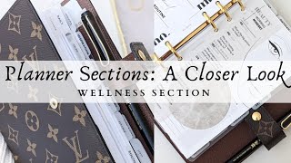 PLANNER SECTIONS A CLOSER LOOK  WELLNESS SECTION [upl. by Ahseket190]