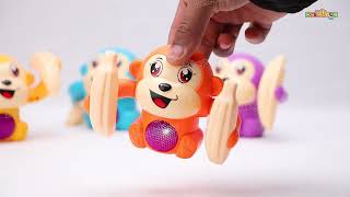 zest 4 toyz Tumbling Rolling Monkey Toy Voice Control Sensor  Product link in description [upl. by Gavrielle]