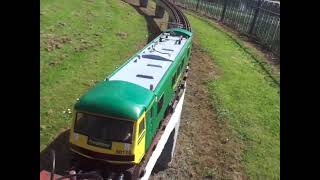 CampDMES at Carlisle The 5quot Gauge Battery is Class 90 Freightliner No90116 Behind The Cab [upl. by Ataeb]