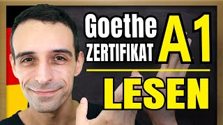 Goethe Zertifikat A1 LESEN  How to pass the reading part  German A1 Goethe Exam [upl. by Lissak]