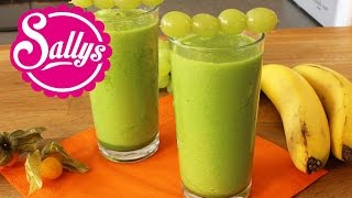 grüner Smoothie mit Spinat und Ananas  Sallys Welt [upl. by Rettke]