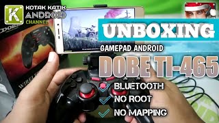 Unboxing DOBE TI465 Gamepad Bluetooth Untuk Android No Mapping No ROOT [upl. by Avril632]