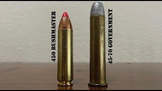 450 Bushmaster vs 4570 Government Review amp Comparison [upl. by Eldreda135]