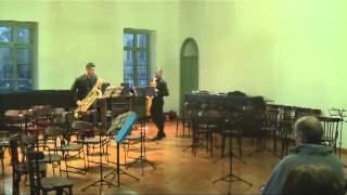 Fabrizio Paoletti and Victor Martin Baroque duet for baritone saxophone [upl. by Raamal]