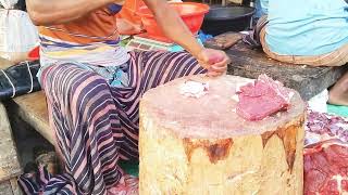 Amazing beef market halal beef cutter skills in Bangladesh butcher market [upl. by Anaik]