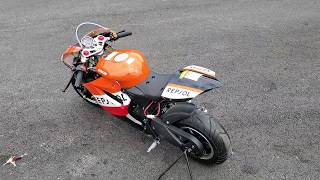 2018 Venom x15 Repsol Limited Edition 90cc Super Pocket Bike First Start Up Right Out Of The Box [upl. by Enimrac233]