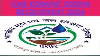 ICAR।। icarindian institute of soil and water conservation ।। research centre in recruitment 2024 [upl. by Adianes]