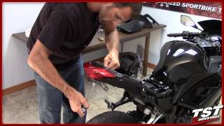 How to install 20132017 Kawasaki Ninja 300 Integrated Taillight Fender Eliminator Flasher Relay [upl. by Giesecke645]