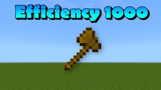 How to get the Efficiency 1000 Enchantment in Minecraft Bedrock [upl. by Saddler113]