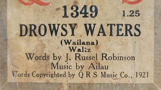 Drowsy Waters Wailana  Waltz  QRS Word Roll 1349 [upl. by Amitie]