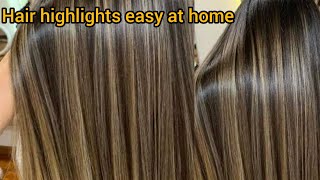 Highlights amp Cap Streaking Full technique For beginner  Step by Step Cap streaking on hair [upl. by Dragone]