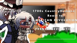 1700s CountryHumans React to American and French Revolution   ENG  Short [upl. by Glanti436]