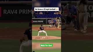 A 33 MPH Fastball 😮‍💨 baseball trendingshorts mlb shortsfeed shortvideo sports ytshort [upl. by Ytsirhc]