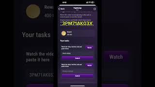 Tapswap 9 July video Code  Cryptocurrency worldwide news Video Code [upl. by Acalia]