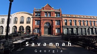 Savannah Downtown River Walk  Boardwalk Tour Historic District Georgia [upl. by Brader]