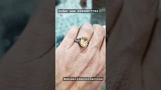 natural golden topaz ring order now 03422877721 shorts reels viral youtubeshorts moissanite [upl. by Tran]