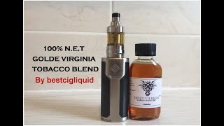 Bestcigliquid 100 NET Golden Virginia Tobacco Blend eliquidReview [upl. by Analaj19]