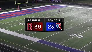 Roncalli VS Brebeuf Jesuit  Football [upl. by Donia]