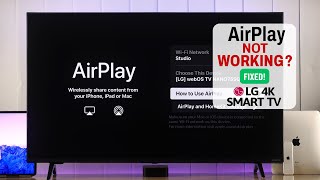 LG Smart TV Apple Airplay Not Working  Fixed [upl. by Mouldon904]