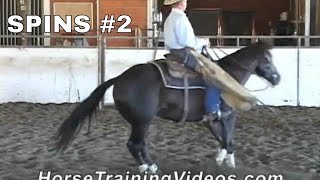 Cueing A Horse For Reining Turns And Spins part 2 [upl. by Spragens730]