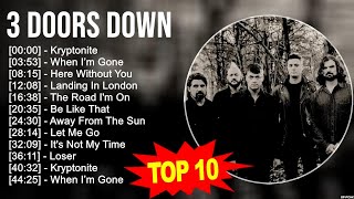 3 Doors Down Greatest Hits  Top 100 Artists To Listen in 2023 [upl. by Komarek]