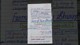 Class 10th Political Science Chapter 1 Power Sharing notes [upl. by Aehtla]