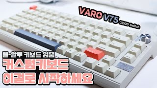 입문용 풀알루미늄 커스텀 키보드⌨️ 유무선 기능에 가성비까지 좋은 VARO V75 pro  Cidoo V75❣️ [upl. by Tongue]