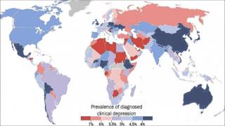 Clinical Depression in different countries [upl. by Olds]