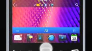 BlackBerry Curve 93509370 Homescreen [upl. by Jacobo]