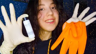 🧤ASMR🧤 Latex surgical gloves Household gloves Lotion to fall asleep tight NO TALKING [upl. by Namajneb]