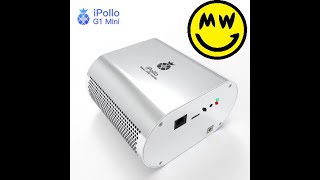 Grin ASIC Miner G1 Mini ipollo unboxing [upl. by Atinot179]