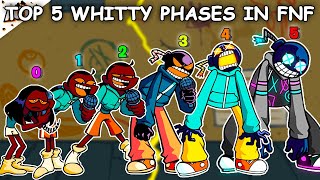 Top 5 Whitty Phases in Friday Night Funkin [upl. by Allegra251]