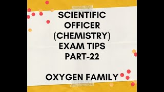 Scientific Officer Chemistry Exam Tips Part22 [upl. by Aloap642]