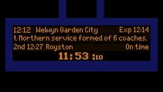 Announcement Emulation  1212 to Welwyn Garden City at Hatfield [upl. by Hevak]