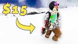 I Tested a 15 SNOWBOARD From Target [upl. by Yeneffit]