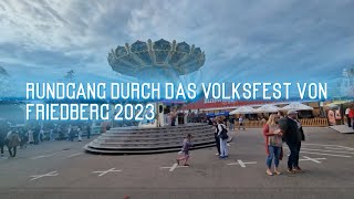 Volksfest Friedberg Rundgang 2023 [upl. by Melac883]