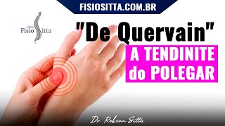 TENOSSINOVITE DE QUERVAIN BANDAGEM KINESIO TAPE TENDINITE do POLEGAR Fisioterapia Dr Robson Sitta [upl. by Edmunda620]