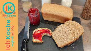 Super Fluffig amp Einfach Vollkorntoastbrot in nur 3 Stunden Perfekt für Frühstück amp Co [upl. by Ardnahc]