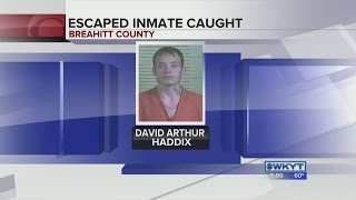 Authorities apprehend inmate who escaped in Breathitt County [upl. by Anirbaz509]