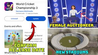 WCC3 new update confirm release date and features ll NPL 2024new celebrationsnew stadiums coming [upl. by Esenwahs735]