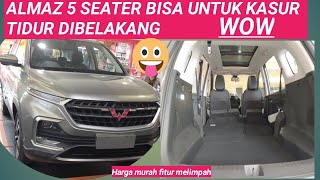 Wuling Almaz 5 seater CVT Exclusive Review Indonesia  Berita Harga Mobil [upl. by Hpseoj]