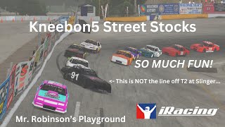 iRacing Kneebon5 Season 8 Race 5 Street Stock Slinger [upl. by Burrus]