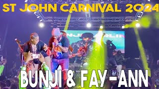 Bunji and FayAnn Mashing up St John Carnival 2024 🇻🇮 [upl. by Ahsanat721]