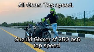 Suzuki Gixxer Sf 250 top speed [upl. by Agemo579]